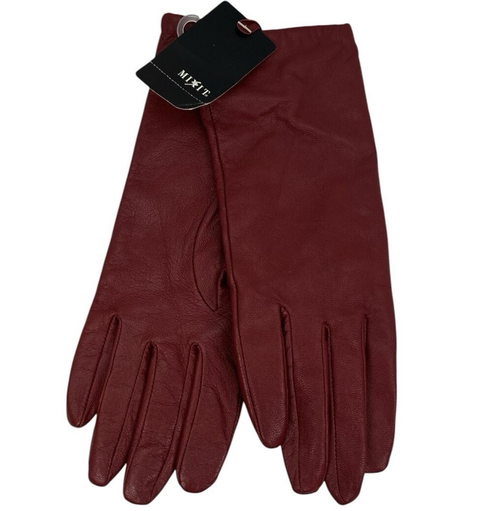 MIXT Red Long Leather Gloves L Women’s Dress Gloves – JCPenney